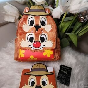 Set of 2Chip and Dale Cosplay Backpack&Matching wallet